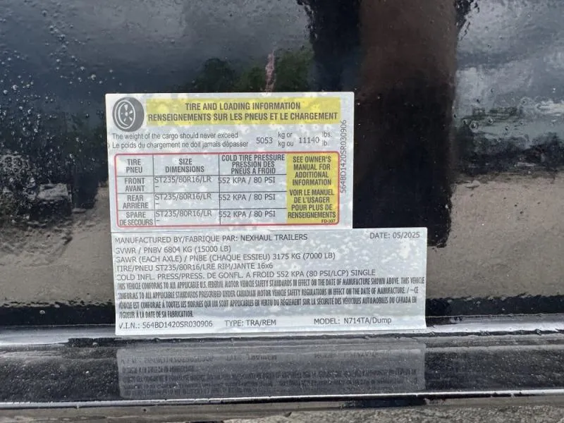 new Dump Trailers Nexhaul  for sale, in Aberdeen, MD Thumbnail 13