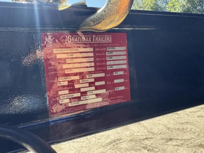 new Dump Trailers Gratimax Trailers  for sale, in Aberdeen, MD Thumbnail 15