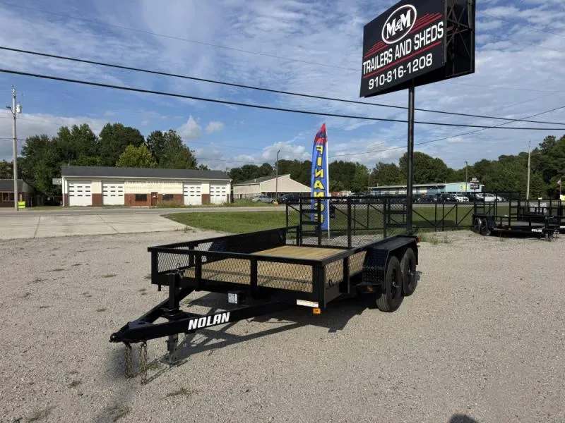 2025 Nolan Manufacturing 7 X 12 7K Landscape + 1ft Mesh Landscape Trailer