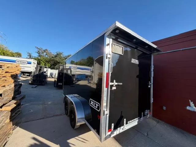 2026 EZ Hauler 7X14 XLT SERIES TANDEM AXLE ALUMINUM Cargo / Enclosed Trailer With rear wing and loading lights