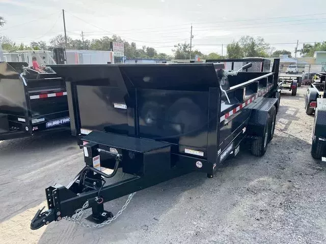 Sure-Trac 7x14 TA SCISSOR 14K Dump Trailer
