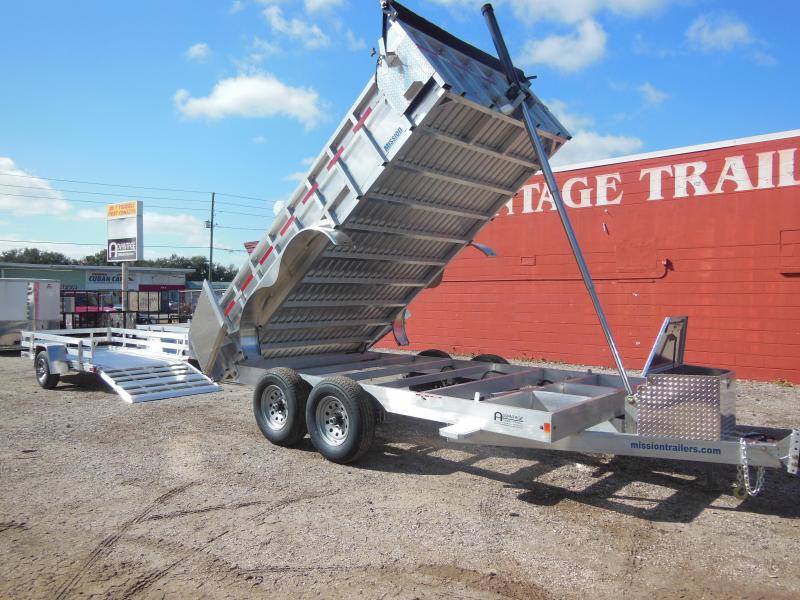 Mission 7 x 14 Aluminum Dump Trailer