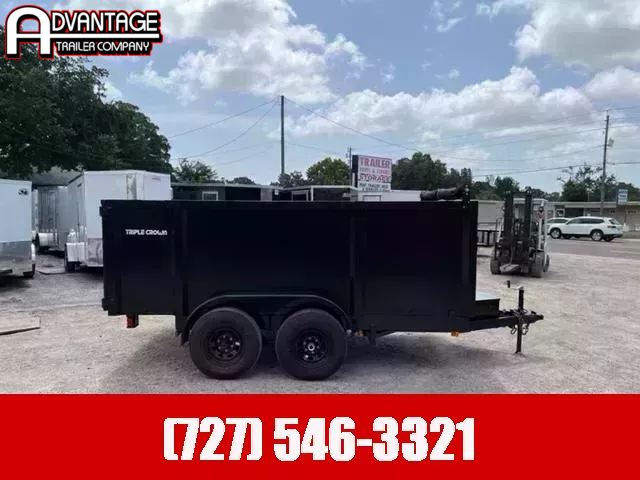 6 X 12 TRIPLE CROWN Lowrider Dump Trailer | Advantage Trailer
