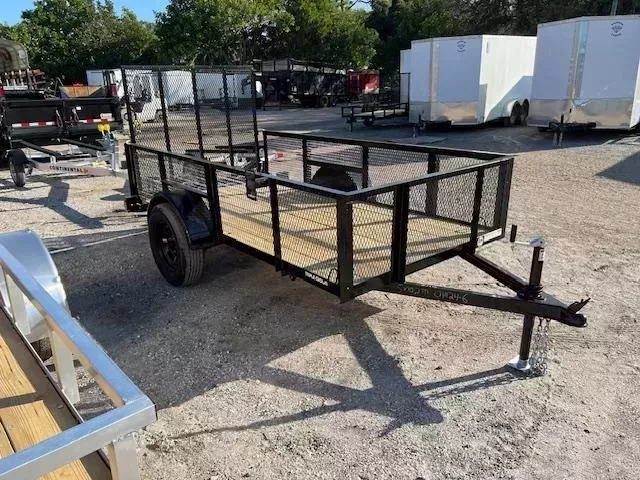 2026 Triple Crown Trailers 5 x 10 w/ 2' mesh Utility Trailer