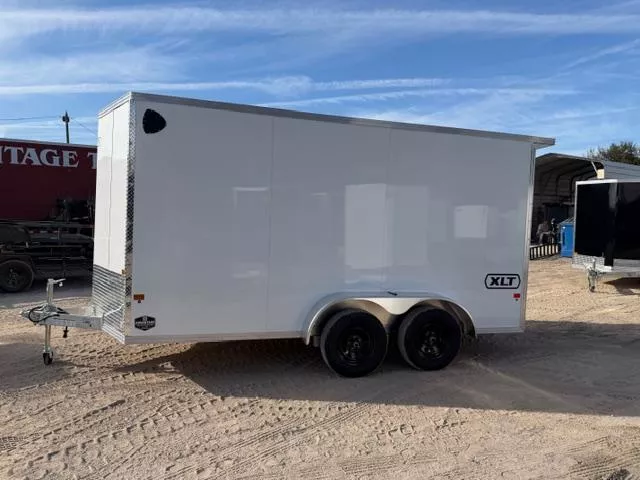 2026 EZ Hauler 7X14 XLT SERIES TANDEM AXLE ALUMINUM Cargo / Enclosed Trailer With rear wing and loading lights