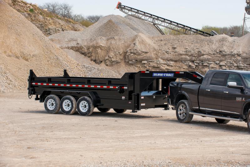 Sure-Trac 7X16 TRIPLE AXLE GN TELESCOPIC 21K Dump Trailer Sure-Trac 7X16 TRIPLE AXLE GN TELESCOPIC 21K Dump Trailer