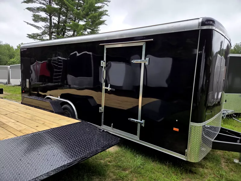 2025 Haul-About 8.5x20 commercial landscaping trailer 9990lb gvwr Black Cargo / Enclosed Trailer