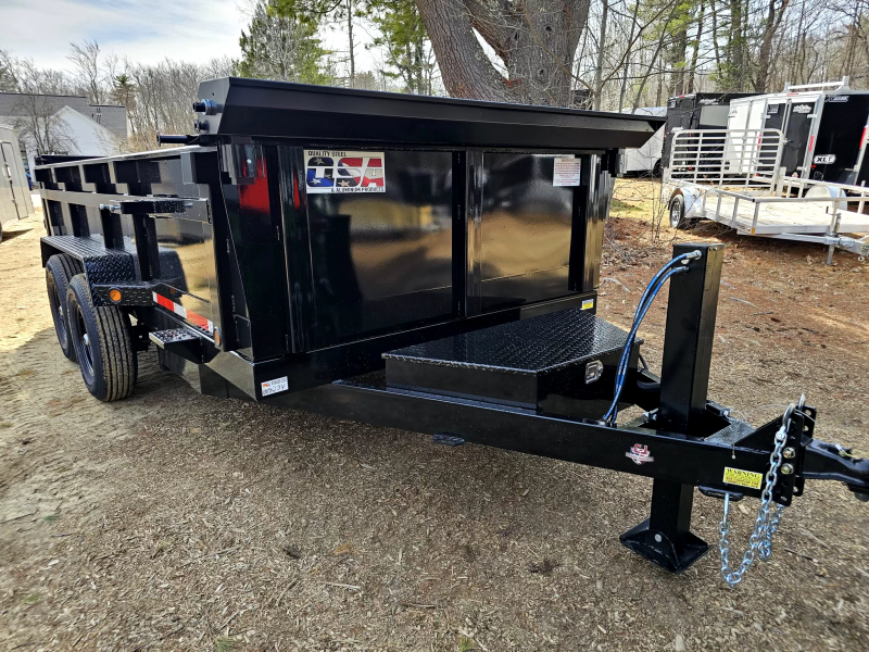 2025 Quality Steel And Aluminum 7x14 dump trailer dual piston with tarp kit & ramps Dump Trailer ro646i4gh7ag