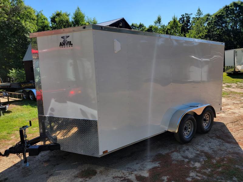 2022 Anvil 7x14 enclosed cargo trailer rear ramp atv motorcycle storage