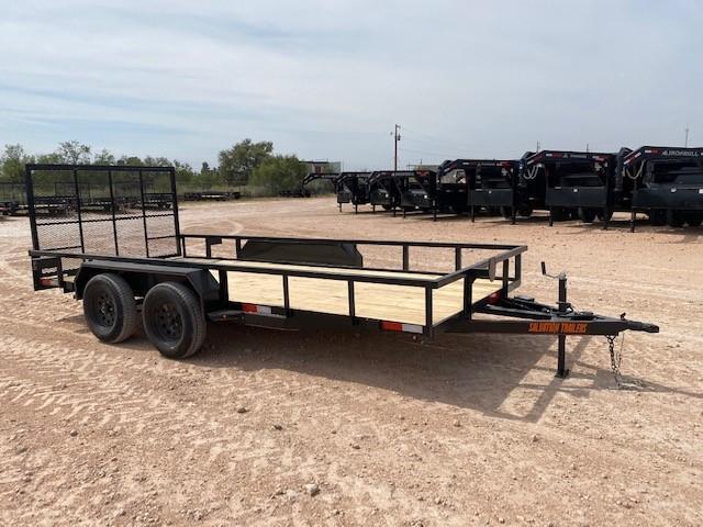2022 Salvation 16' 1 Brake Axle Utility Trailer w/ Gate 2022 Salvation 16' 1 Brake Axle Utility Trailer w/ Gate