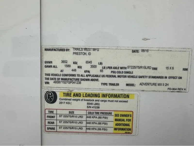 used Other Trailers Trails West  for sale, in Roca, NE Thumbnail 5