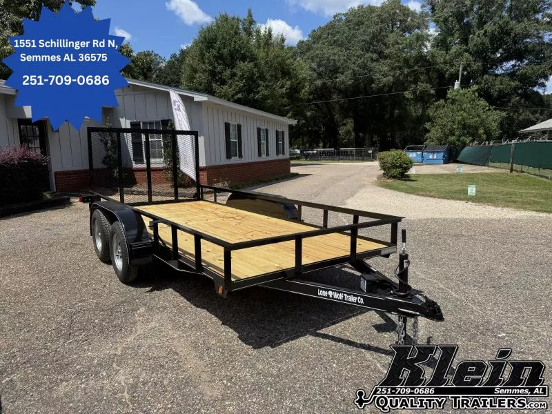2025 Lone Wolf Trailer 6X14 Tandem Axle  Utility Trailer