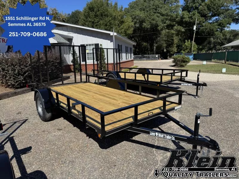 2026 Lone Wolf Trailer 6X12 Single Axle Utility Trailer