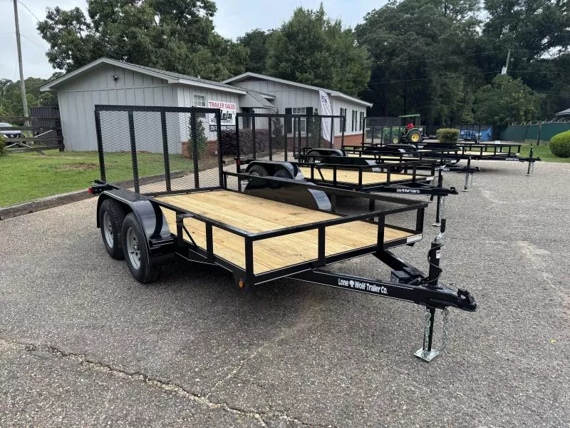 2025 Lone Wolf Trailer 6X12 Tandem Axle Utility Trailer