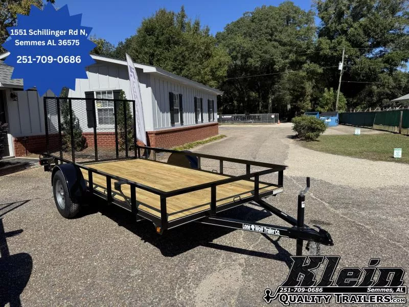 2026 Lone Wolf Trailer 6X12 Single Axle Utility Trailer