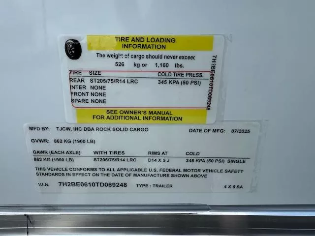 new Cargo (Enclosed) Trailers Rock Solid Cargo  for sale, in Northport, AL Thumbnail 4