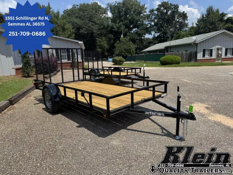 2025 Lone Wolf Trailer 6X12 Single Axle Utility Trailer