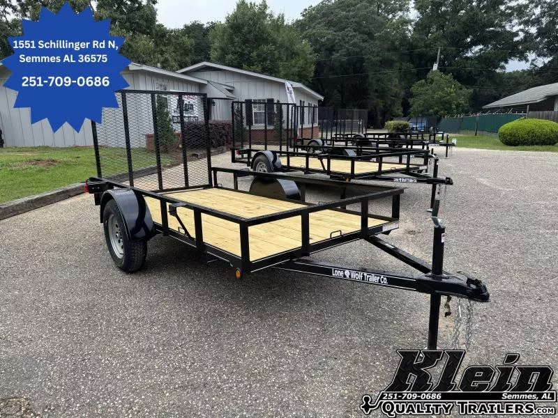 2025 Lone Wolf Trailer 5X10 Single Axle Utility Trailer