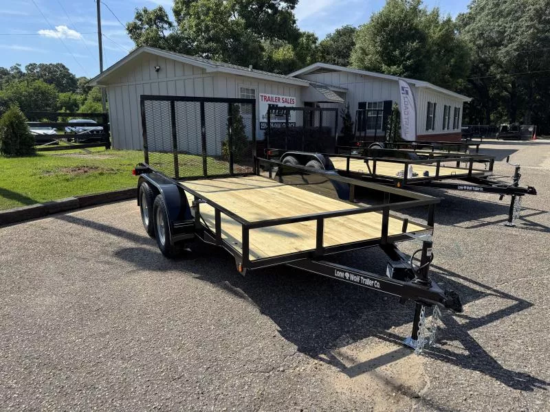 2025 Lone Wolf Trailer 6X12 Tandem Axle Utility Trailer