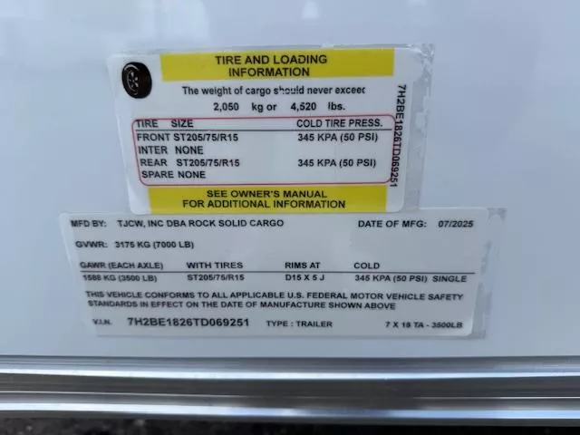 new Cargo (Enclosed) Trailers Rock Solid Cargo  for sale, in Northport, AL Thumbnail 7