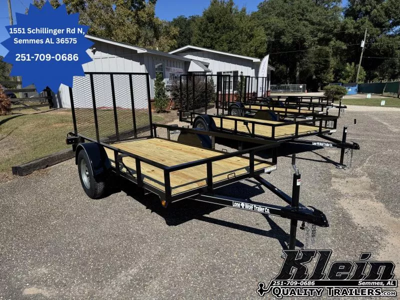 2026 Lone Wolf Trailer 5X10 Single Axle Utility Trailer
