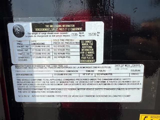 new Dump Trailers Load Trail  for sale, in Northport, AL Thumbnail 10