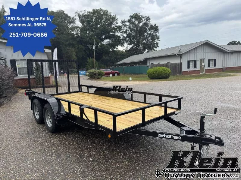 2025 Lone Wolf Trailer 6X14 Tandem Axle  Utility Trailer