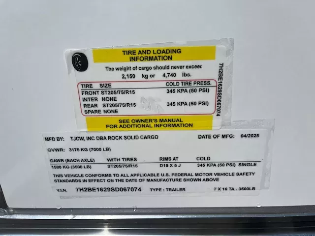 new Cargo (Enclosed) Trailers Rock Solid Cargo  for sale, in Northport, AL Thumbnail 7