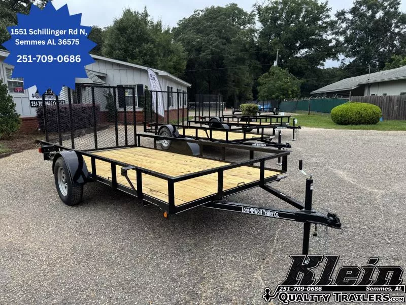 2025 Lone Wolf Trailer 6X12 Single Axle Utility Trailer