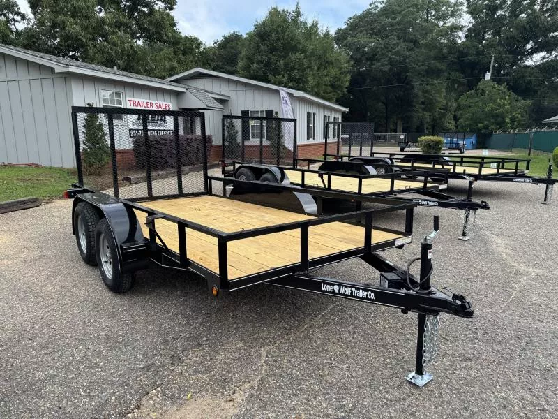 2025 Lone Wolf Trailer 6X12 Tandem Axle Utility Trailer