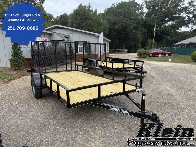 2025 Lone Wolf Trailer 6X12 Single Axle Utility Trailer
