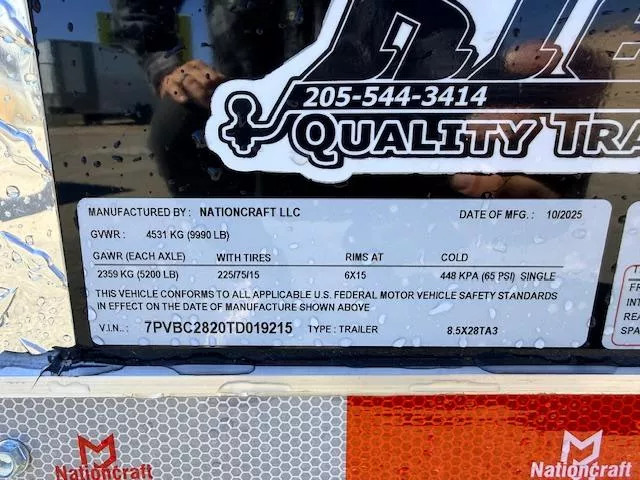 new Cargo (Enclosed) Trailers NationCraft Trailers  for sale, in Northport, AL Thumbnail 10