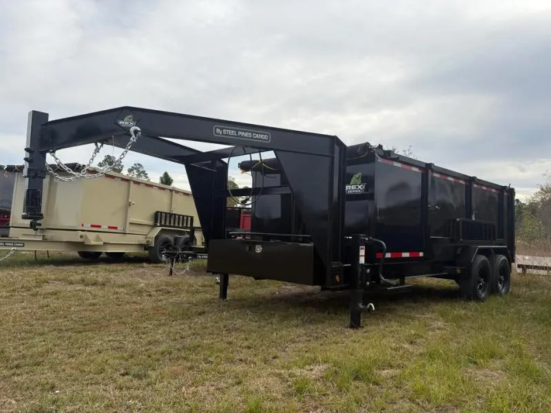 2026 STEEL PINES CARGO 7x16TA5 Rex Series Gooseneck Dump Trailer