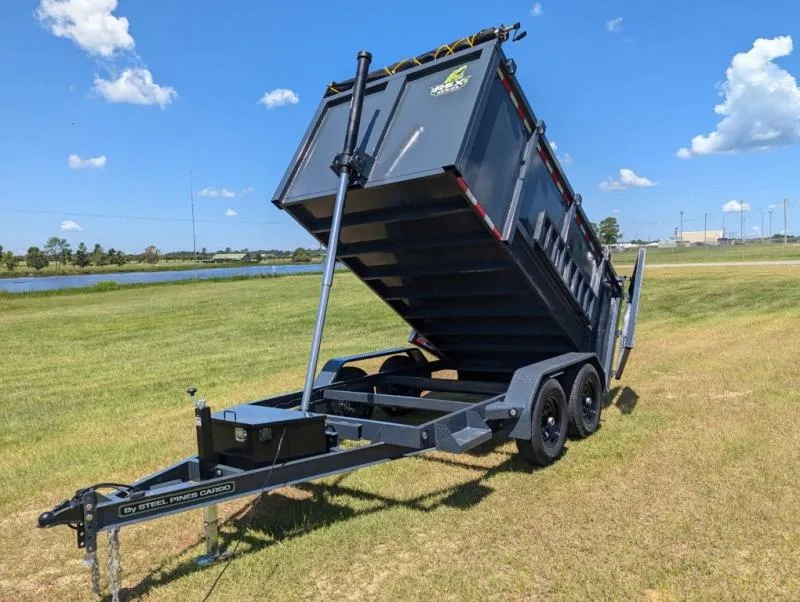 2026 STEEL PINES CARGO 6x12TA 4FT Walls Dump Trailer