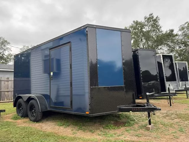 2026 Titanium Cargo 7x14TA INDIGO Blackout Enclosed Cargo Trailer