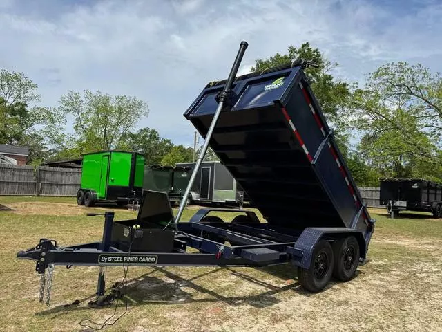 2026 STEEL PINES CARGO 6x12TA 24" Walls Dump Trailer CLEARANCE