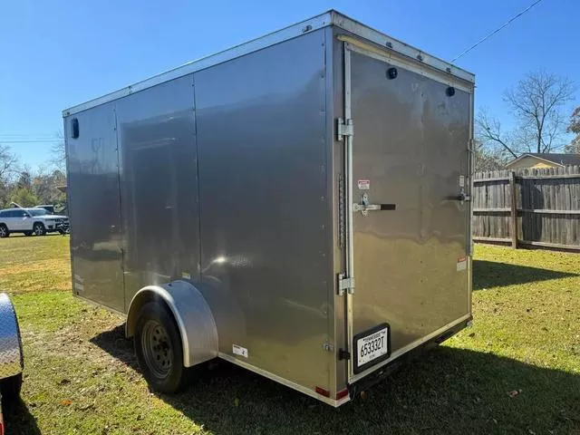 2026 AS IS - USED 6x12SA Pewter Enclosed Cargo Trailer