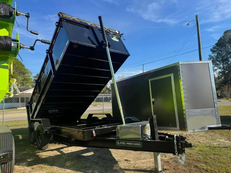 2026 STEEL PINES CARGO 7x16TA5 Dump Trailer 36? Rex Series with understorage ramps