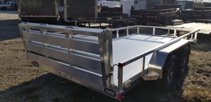 2021 Sure-Trac 7X14 Aluminum Top Tube Utility Trailer 7k GVWR 2021 Sure-Trac 7X14 Aluminum Top Tube Utility Trailer 7k GVWR