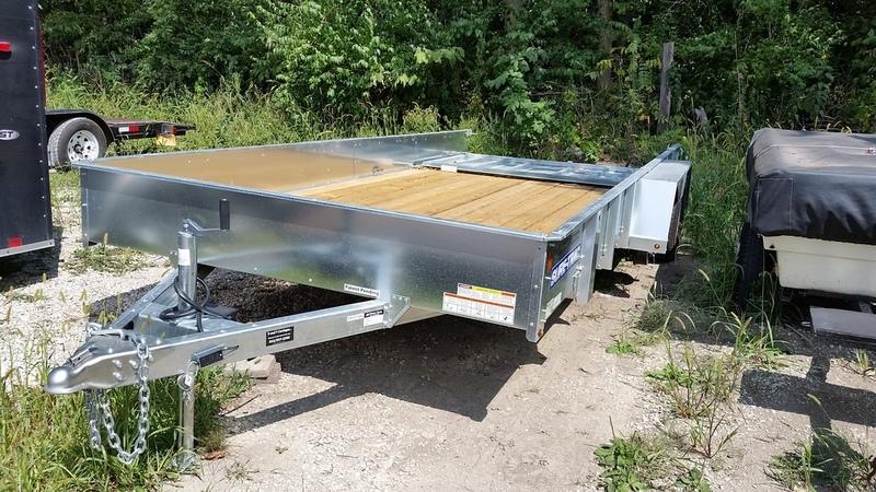 FOR RENT ONLY #20 7x16 Sure Trac High Side Utility Trailer foFNUu