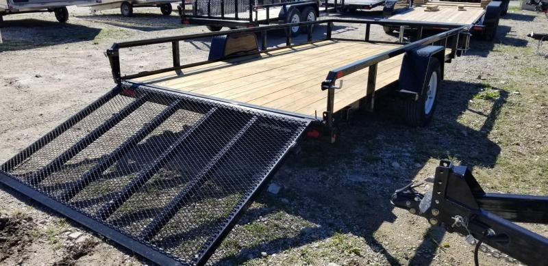 2022 Sure-Trac 7x14 Tube Top Utility Trailer w/Spring Asst Gate 3k 2022 Sure-Trac 7x14 Tube Top Utility Trailer w/Spring Asst Gate 3k
