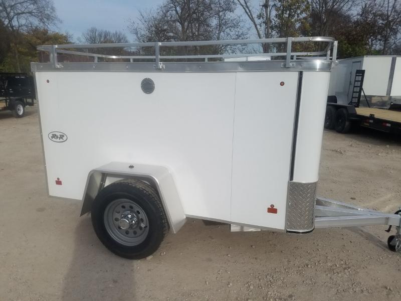 2023 R and R Trailers 4x8 Enclosed All Aluminum Cargo Trailer 3k GVWR ...