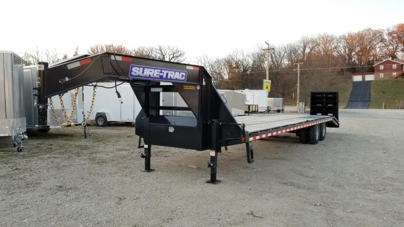 2020 Sure-Trac 8.5x27+5 Heavy Duty Gooseneck Equipment Trailer w/Ramps 20k 2020 Sure-Trac 8.5x27+5 Heavy Duty Gooseneck Equipment Trailer w/Ramps 20k