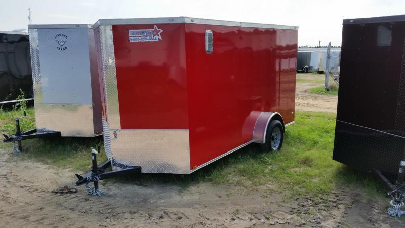 New 6x12 RED Single Axle Enclosed Cargo Trailer New 6x12 RED Single Axle Enclosed Cargo Trailer