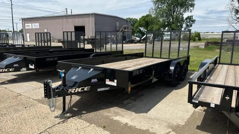 2025 Rice Trailers 16' Tandem Stealth Utility