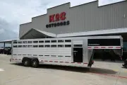 2027 Eby 24' X 6'11" MAVERICK Slat Side Livestock Trailer 
