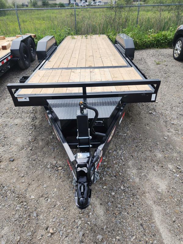 H & H 82"x18+4 Split Deck Gravity Tilt Equipment Trailer 14K jURp7Qgl7w3