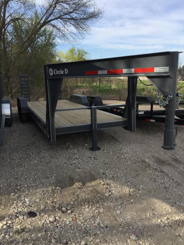 2020 Circle D 20+2 Gooseneck Low Profile Flatbed Trailer 2020 Circle D 20+2 Gooseneck Low Profile Flatbed Trailer