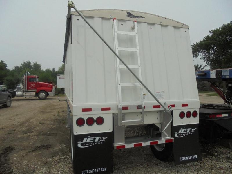 Jet Co 22' Single Hopper Steel Grain Trailer Klute Truck and Trailer