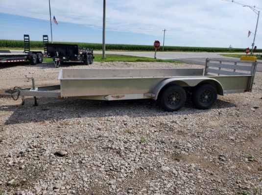2011 H and H Trailer 82x16 Aluminum Solid Side Utility Trailer 2011 H and H Trailer 82x16 Aluminum Solid Side Utility Trailer
